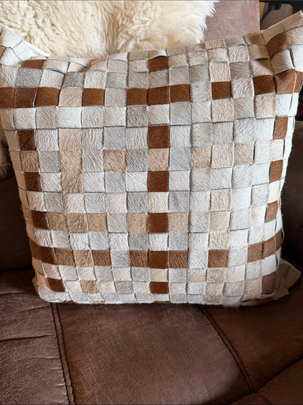CRATE&BARREL Hyde Woven Suede 20